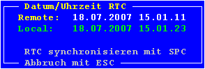 BZE-Fenster Datum/Uhrzeit